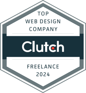 top clutch.co freelance website designer 2024 award