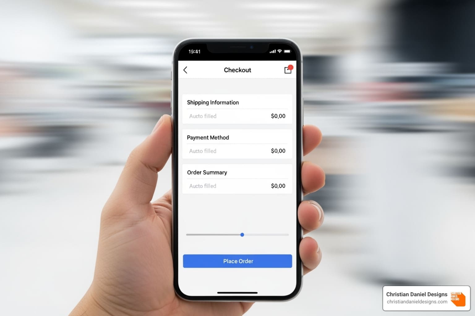 mobile phone showing fast checkout - Payment gateway integration