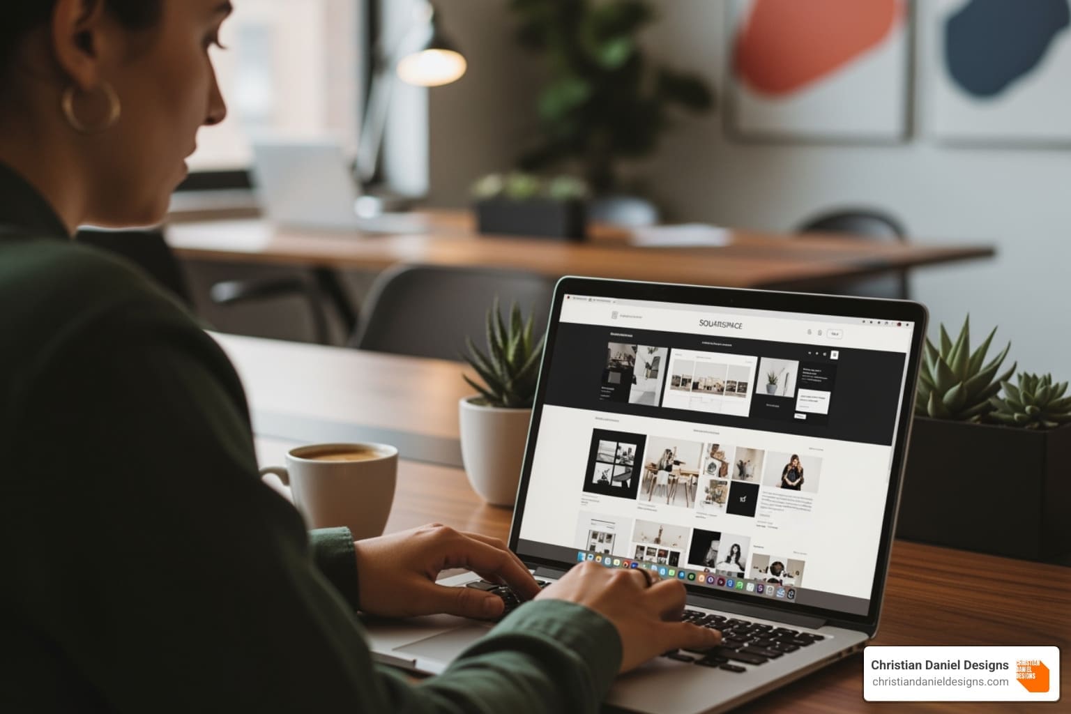Christian Daniel Designs portfolio website - square space website designer