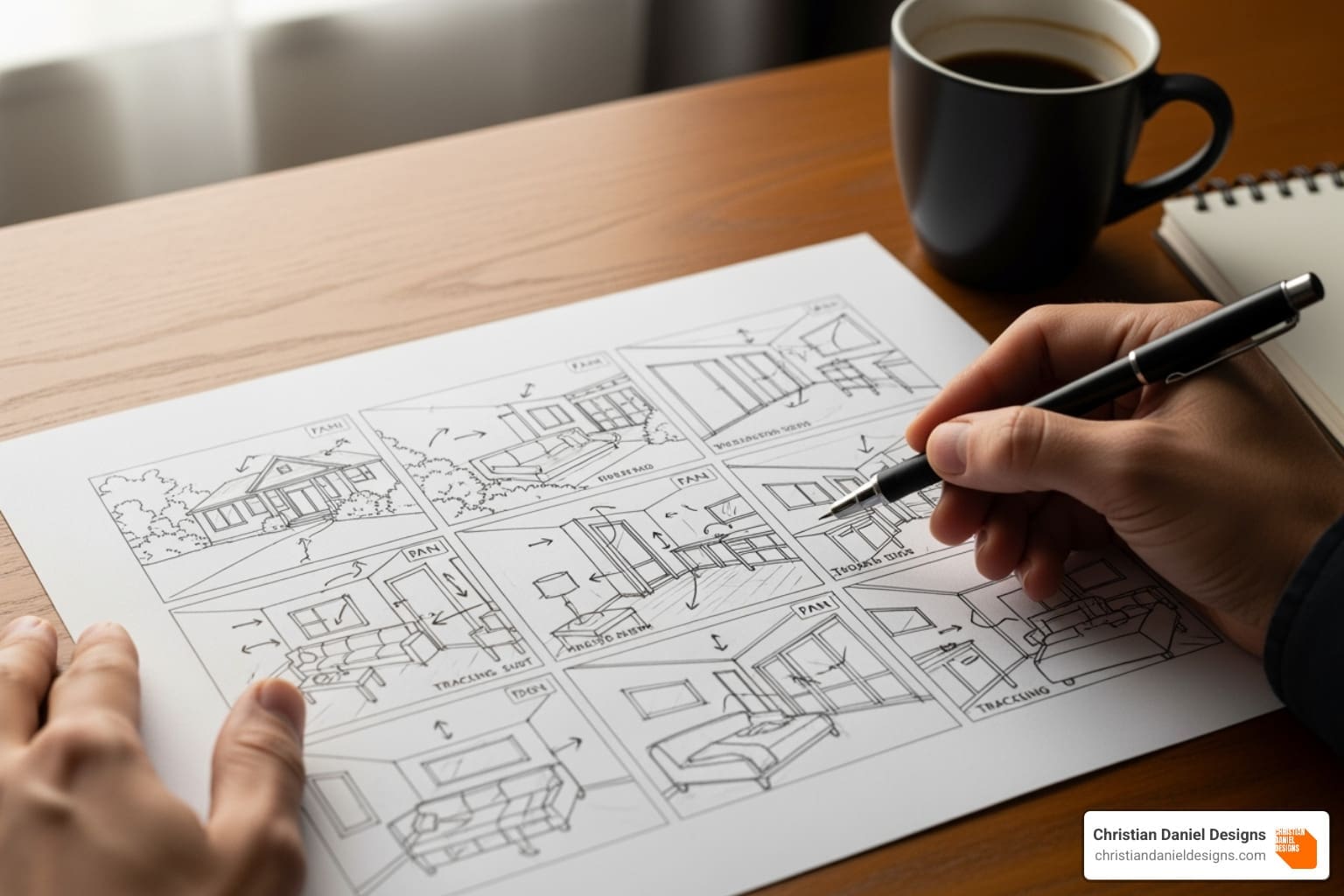 Storyboard for a property video tour - Real estate video marketing