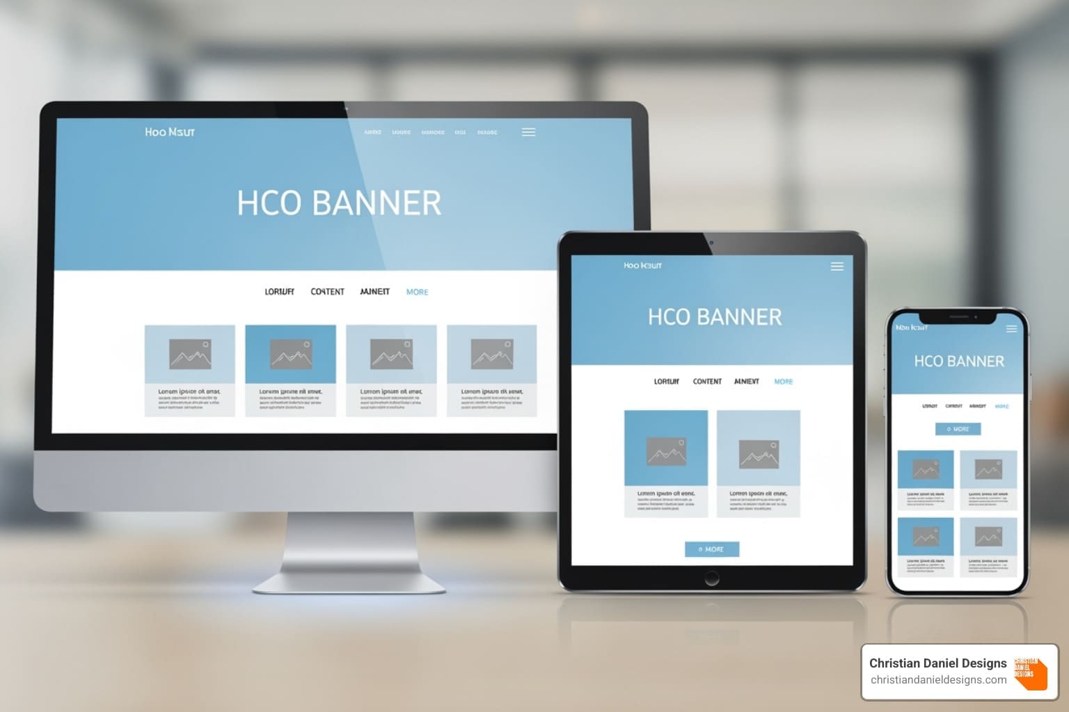Website layout changes at different breakpoints - responsive website design
