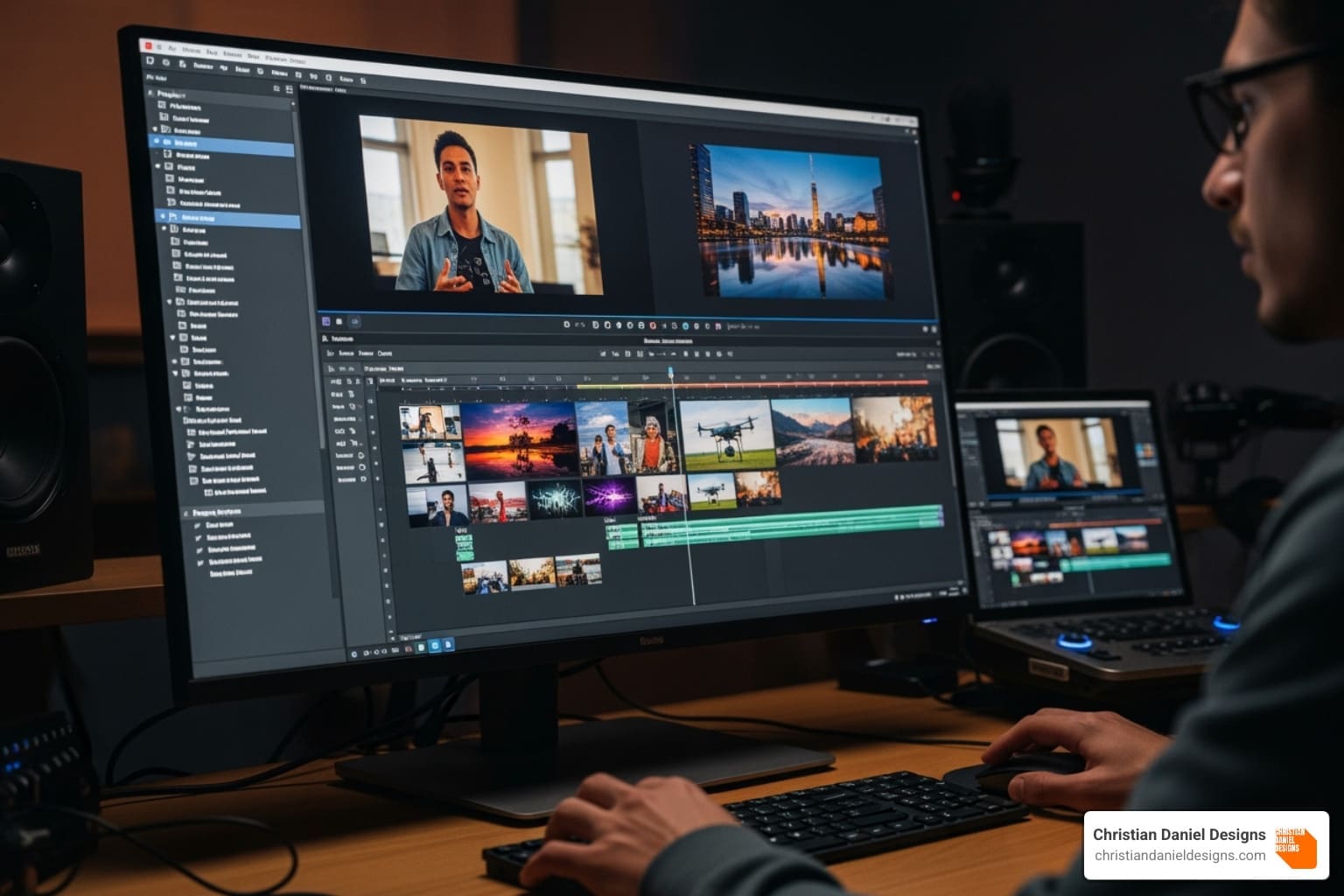 Premiere Pro Timeline with Selection, Razor, and Ripple Edit tools highlighted - Film editing Premiere Pro