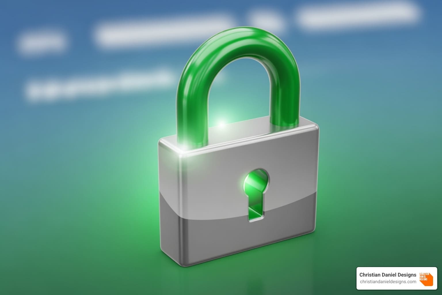 Website with a green security padlock icon - wordpress designer nyc