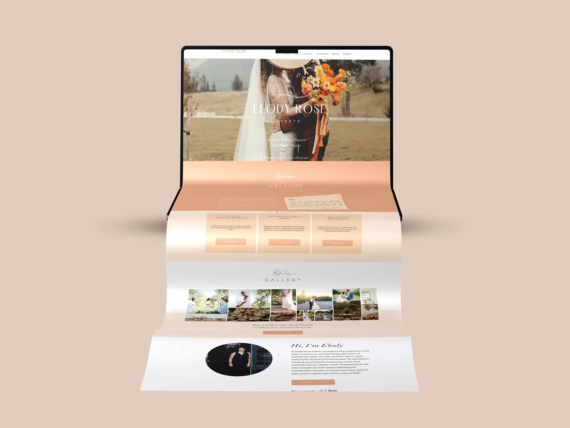 Event Planning Website Designer