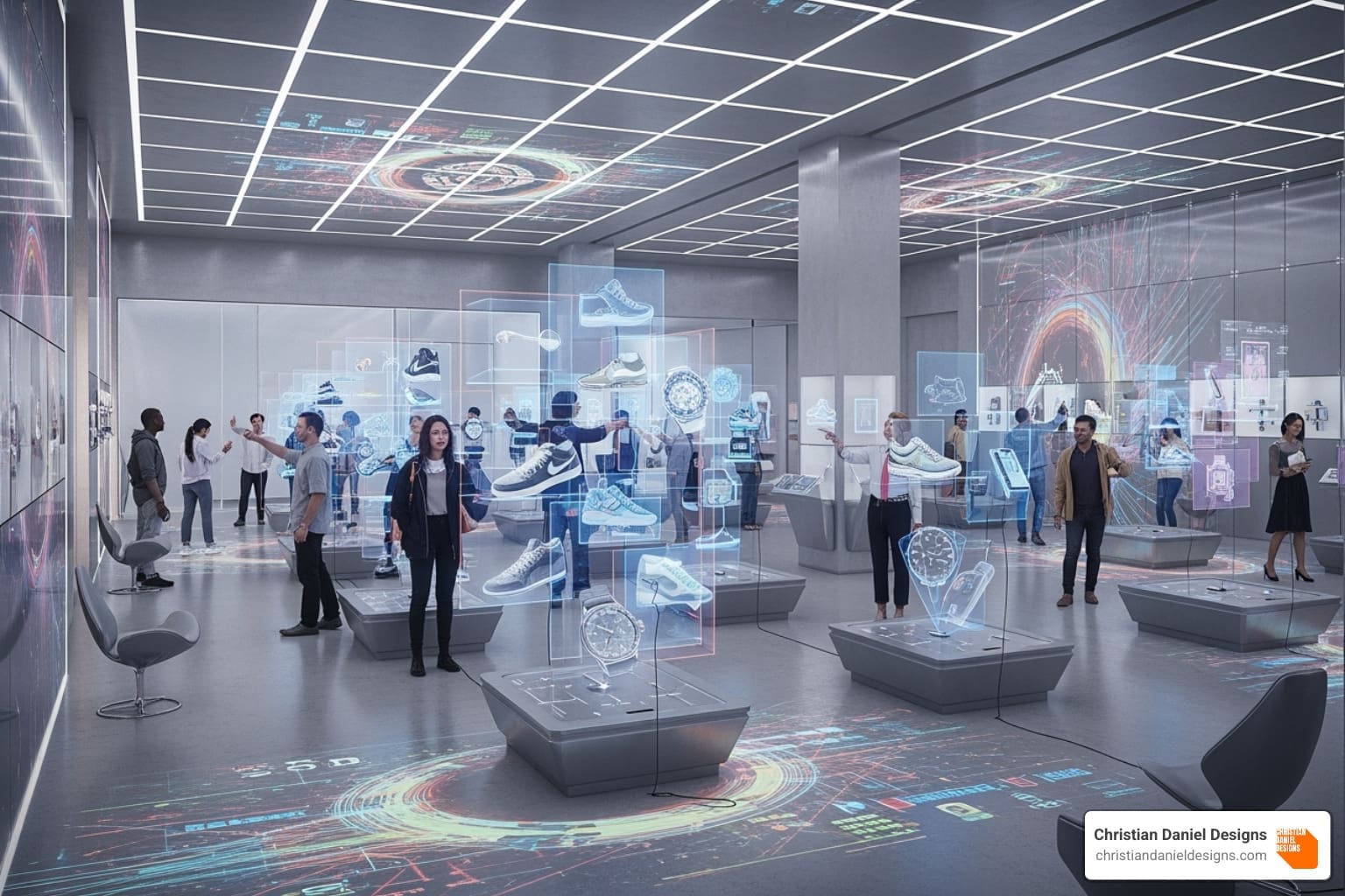 Futuristic retail experience with AI-generated 3D product videos - 3d product video ai